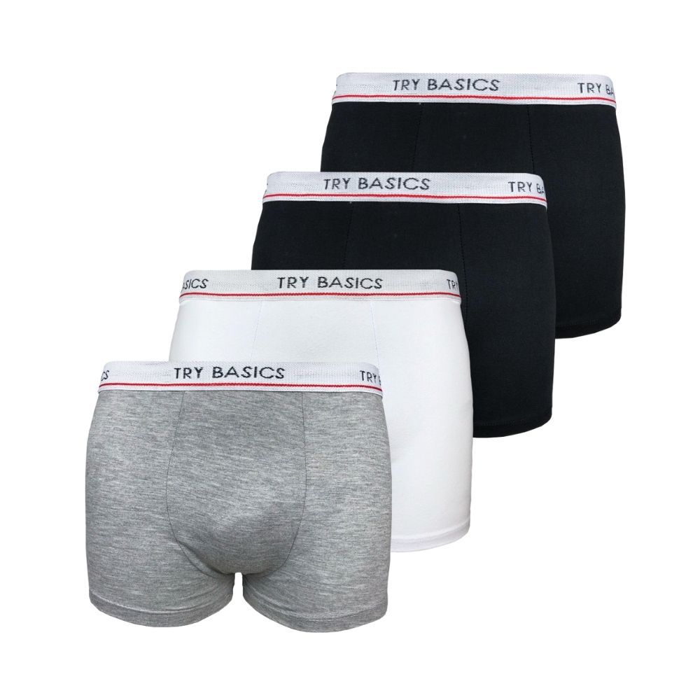 Kit cueca infantil juvenil boxer Trybasics - Try Basics - O melhor da moda  básica