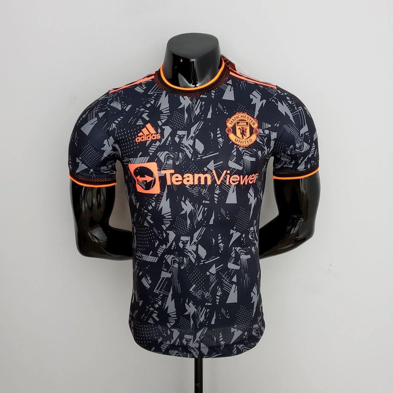 Camisa Versão Jogador Manchester United preto e laranja 22/23 - Shop Futebol