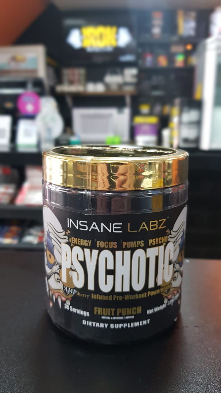 PSYCHOTIC GOLD - FRUIT PUNCH - 220G - Iron Nutrition Brasil