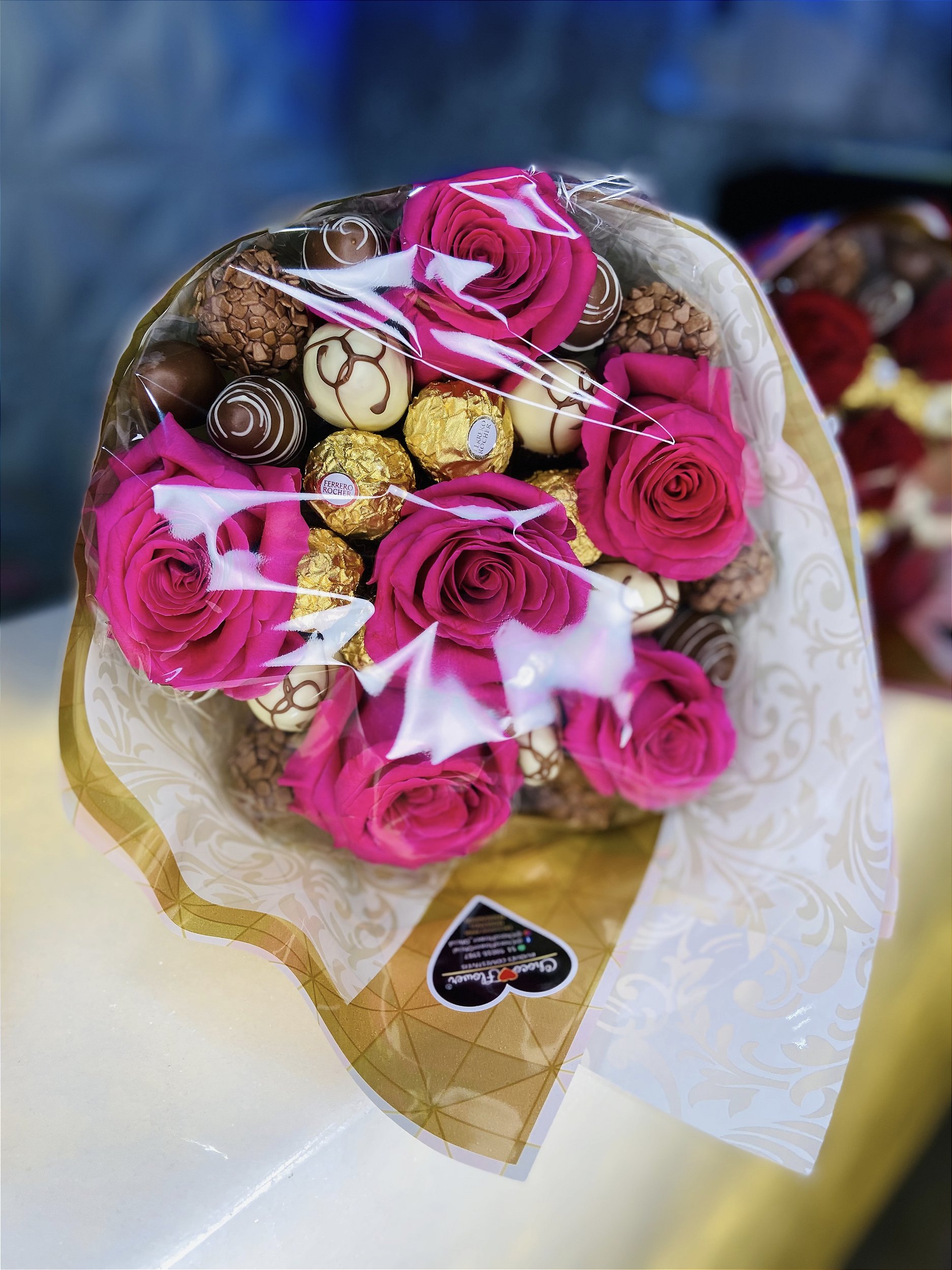 Buquê Flower Love PINK - Choco Flower | Buquês Flores de Chocolate