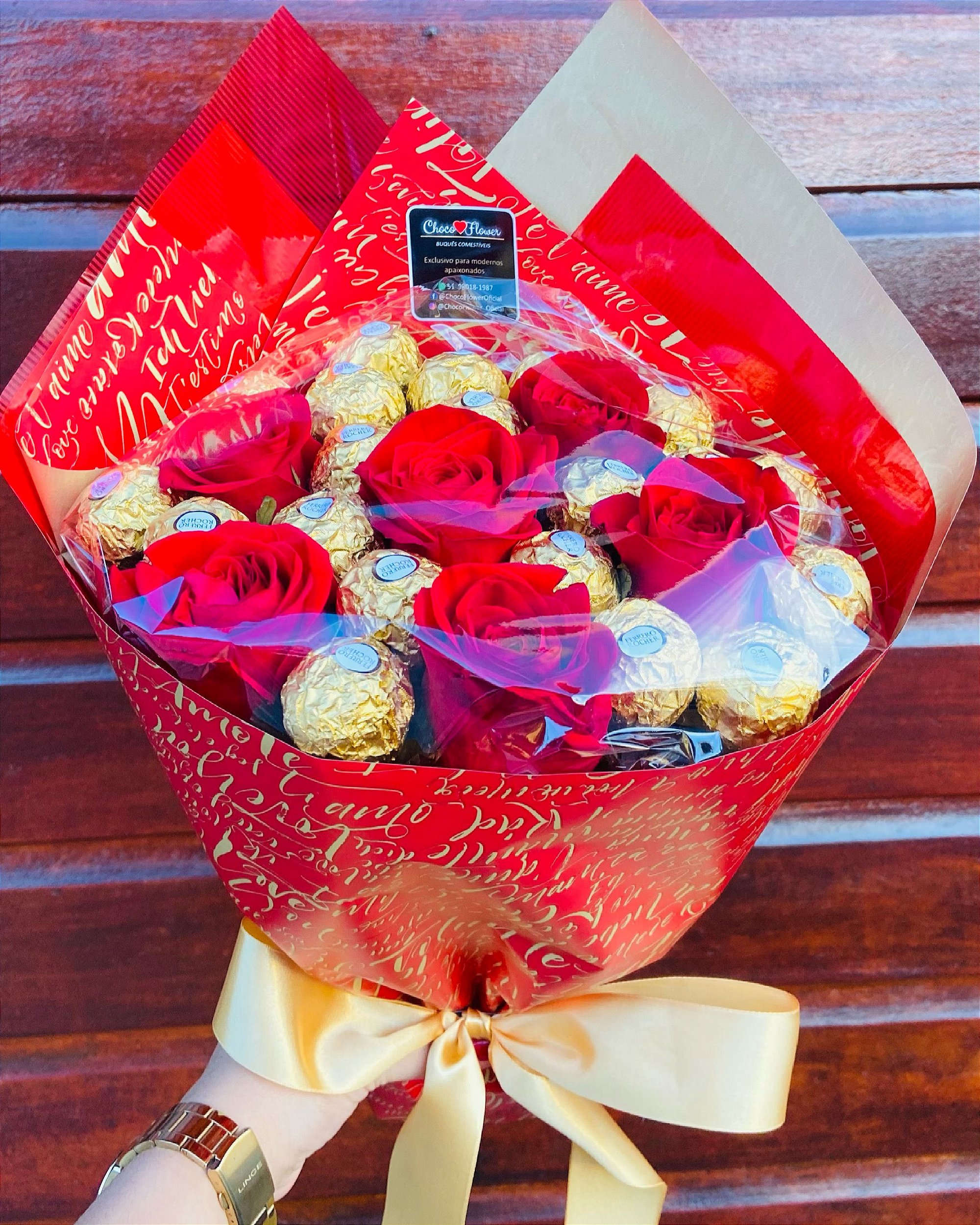 Buquê Amore - Choco Flower | Buquês Flores de Chocolate