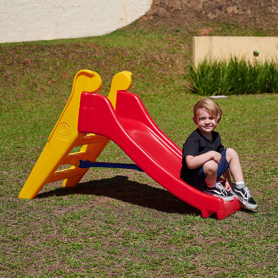 Escorregador Pequeno Infantil de Plástico Resistente Freso - Freso ...