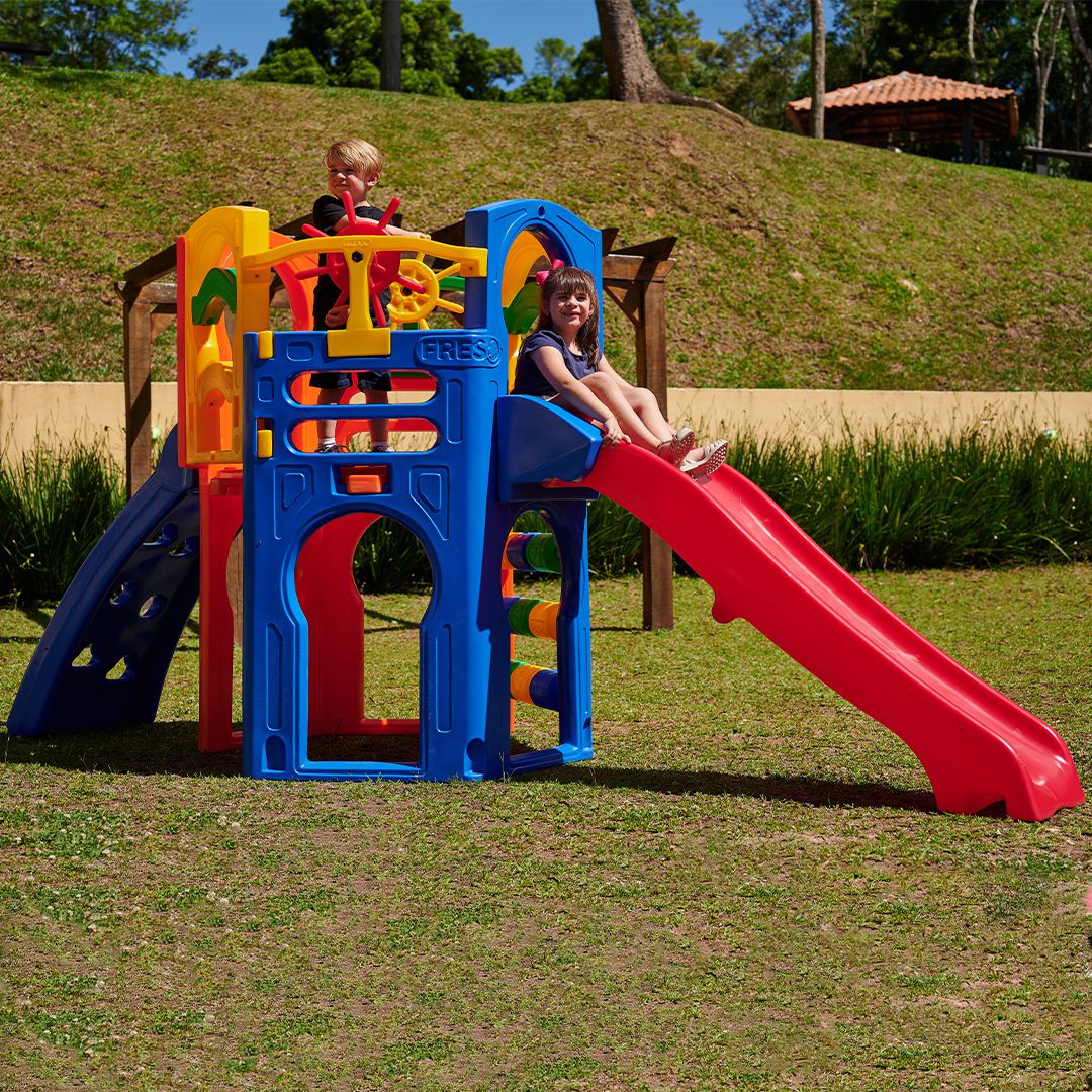 Playground Premium Prata Freso Com Escorregador Infantil Freso Loja Oficial Playgrounds