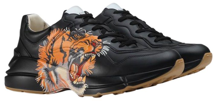 TÊNIS GUCCI RHYTON COURO ' TIGER PRINT ' - Quem entende de tênis ...