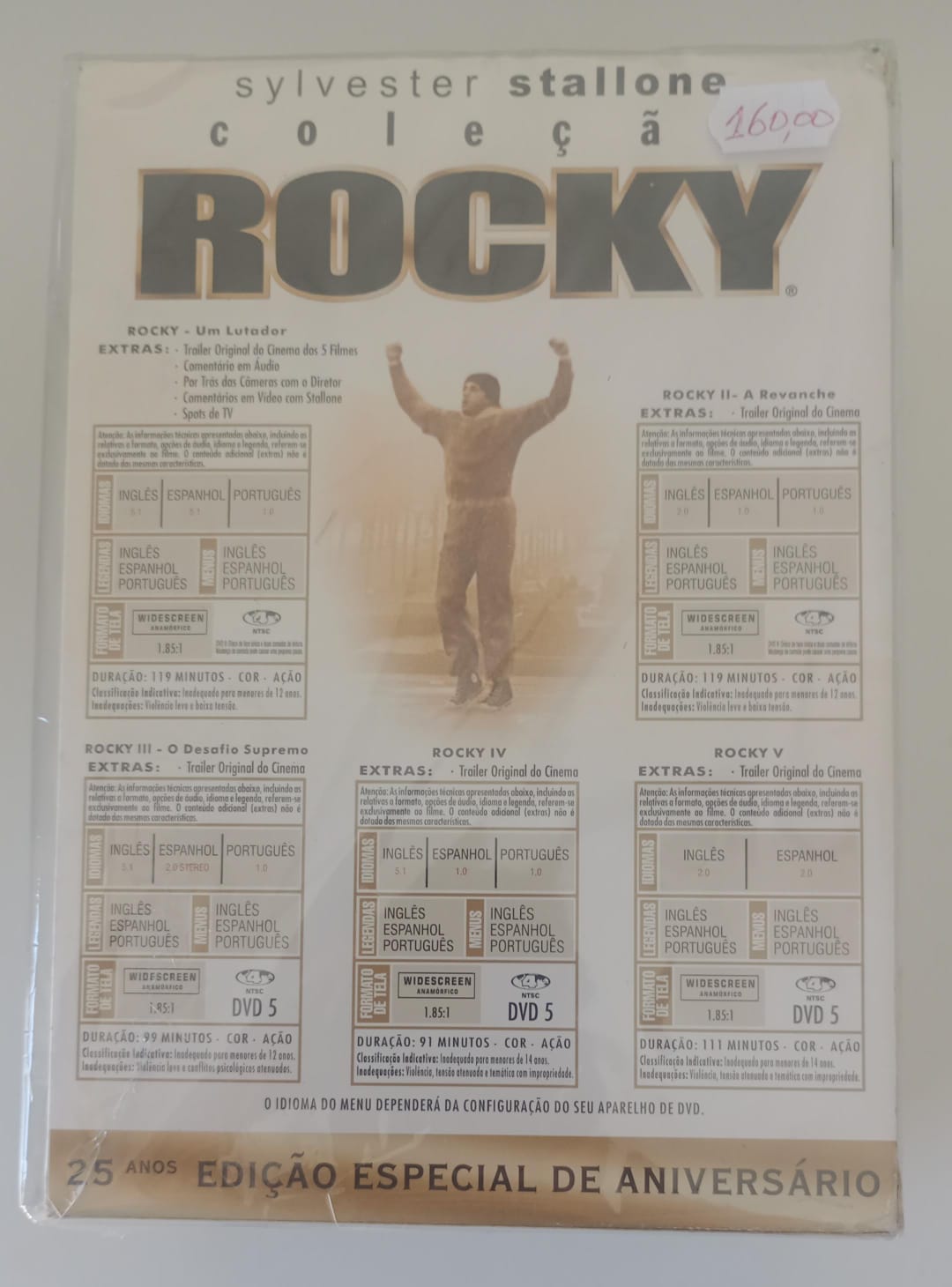 Dvd Rocky - Box Coleção 5 Filmes Editora [seminovo] - Sebo Espaço Literário