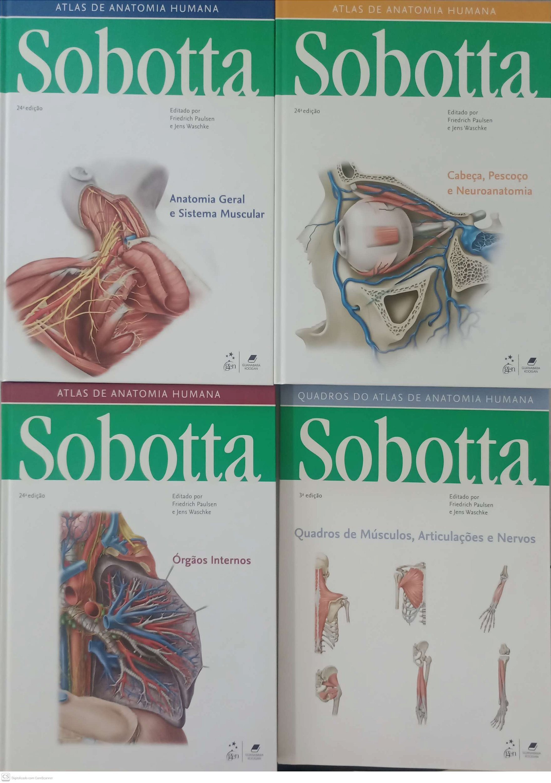 Livro Atlas de Anatomia Humana - 3 Volumes Box Autor Sobotta (2018 ...