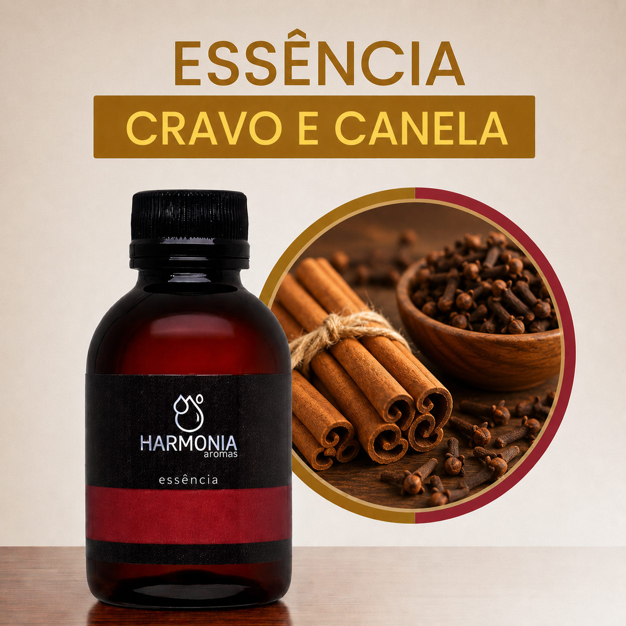 Essência Aromatizante Cravo e Canela - Essências, Frascos e