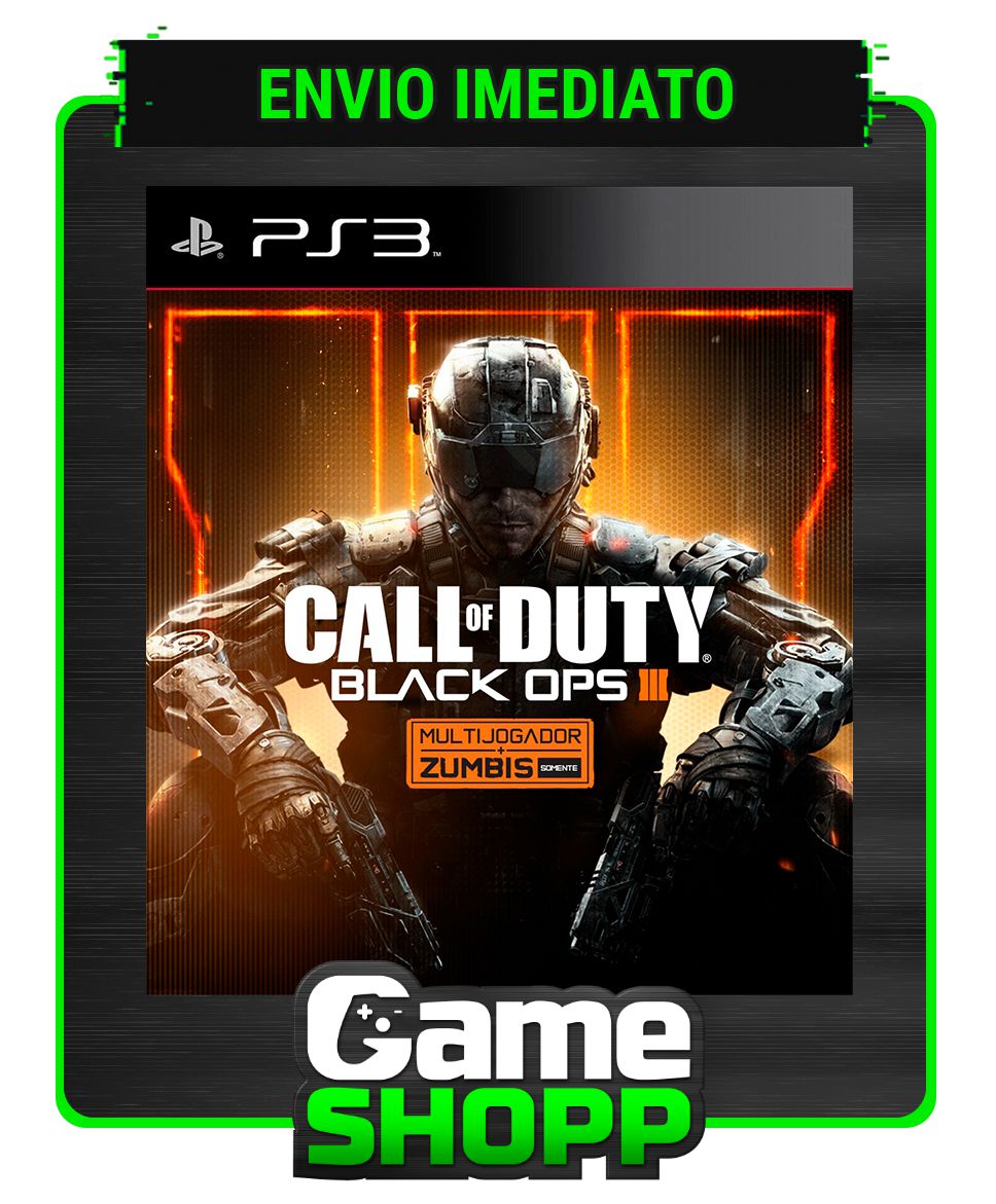 Call Of Duty Black Ops Iii - Ps3 - Midia Digital - GameShopp