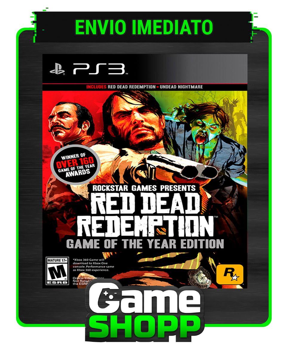 Red dead redemption edicao jogo do ano goty xbox 360 xbox one