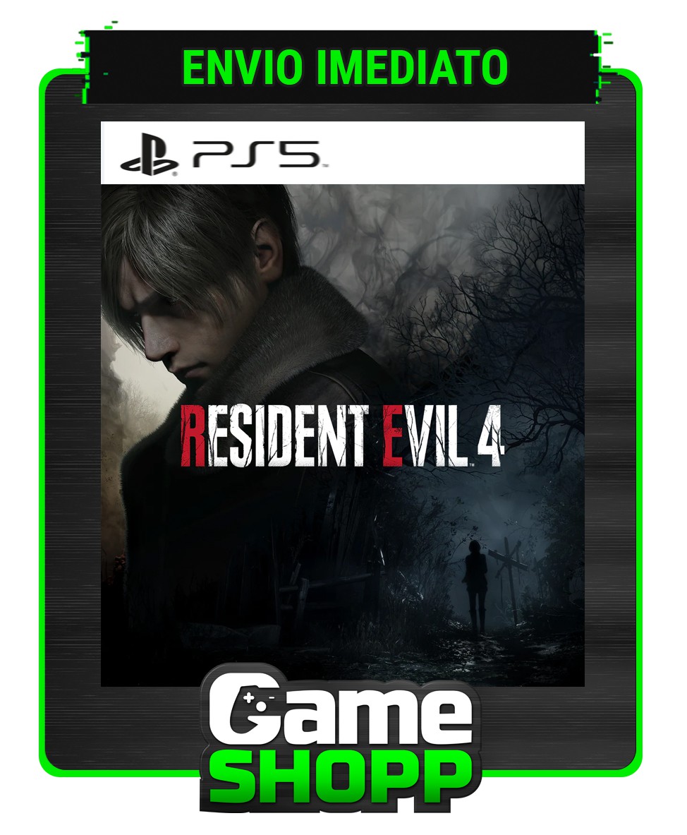 Jogo Resident Evil 4 Remake - PS5 - loja de games curitiba