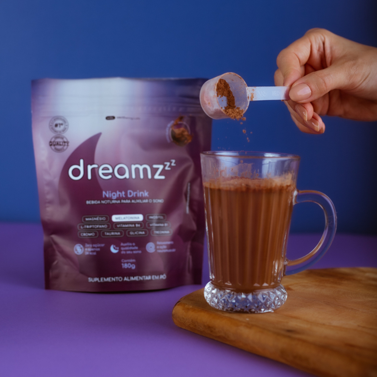 Dreamz Bebida Noturna Chocolate Sleep Melatonina Triptofano 30