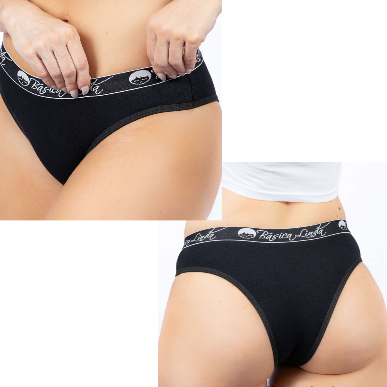 Kit 03 Calcinha Básica de Algodão - 096 - Kabreu - Moda íntima - Praia -  Pijamas
