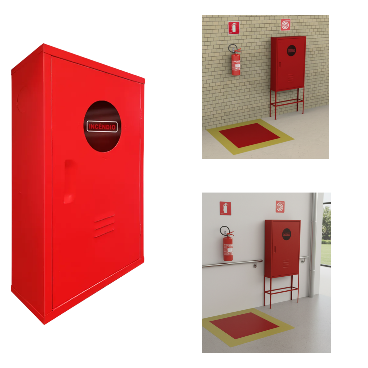 Abrigo de Hidrante 90 x 60 x 17 cm - Sobrepor - Máxima - Produtos de ...