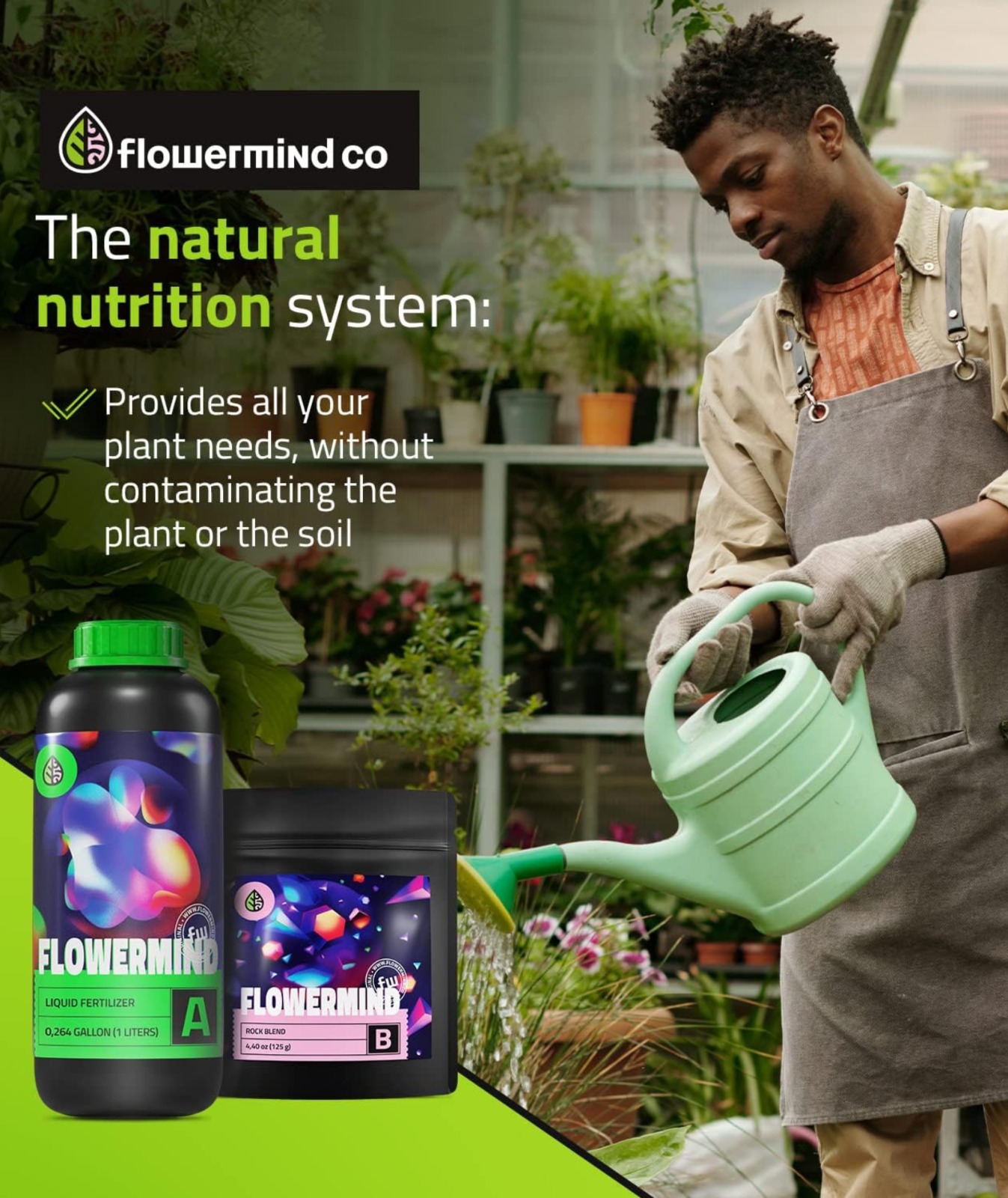 Fertilizante Flowermind 1L p/ Cultivo Indoor, Outdoor, Hortas e Vasos ...