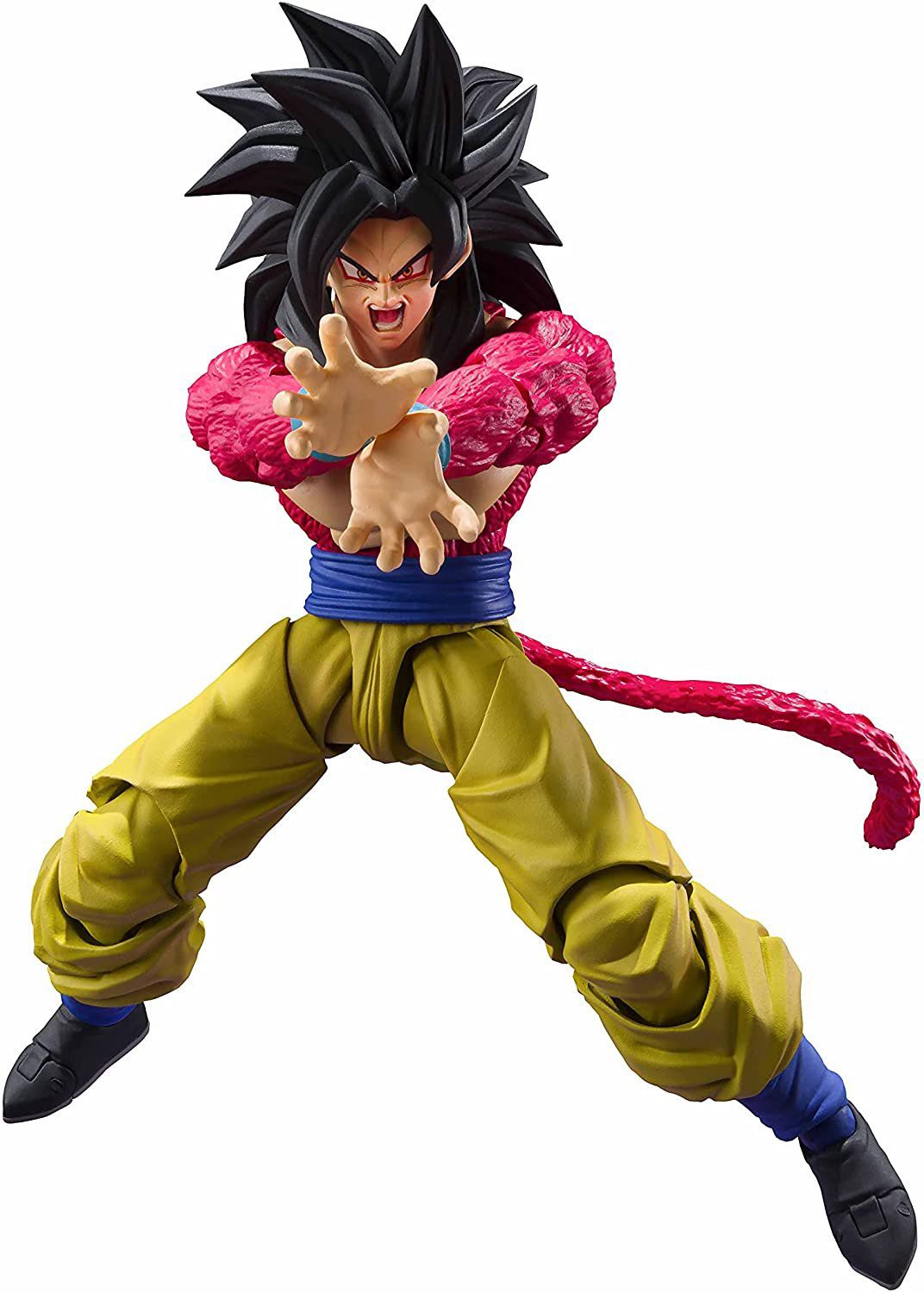 Boneco dragon ball z goku articulado original super sayajin 4