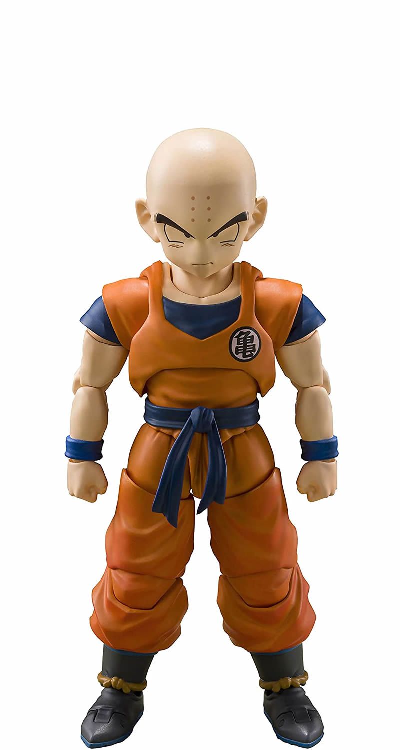 Boneco Action Figure Brinquedo Kuririn Kulilin Goku Articulado