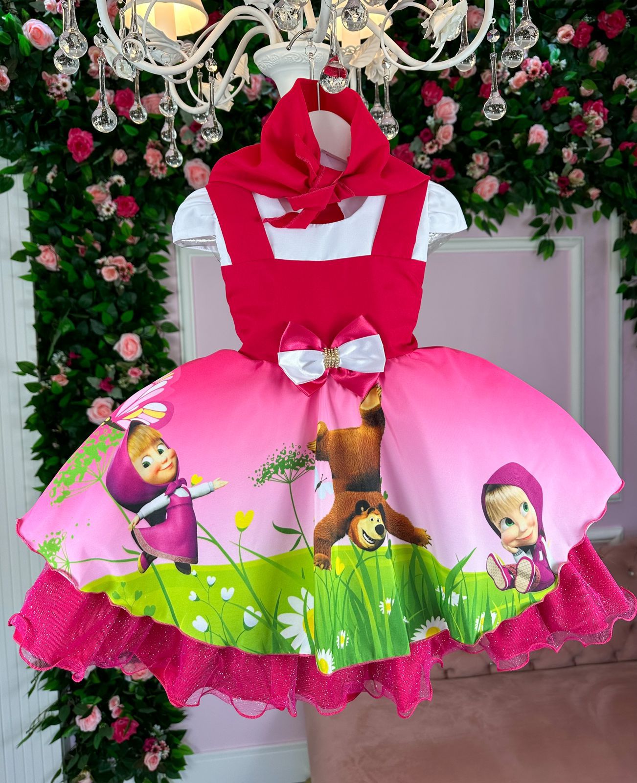 Vestido Infantil Temático Princesas Lindos