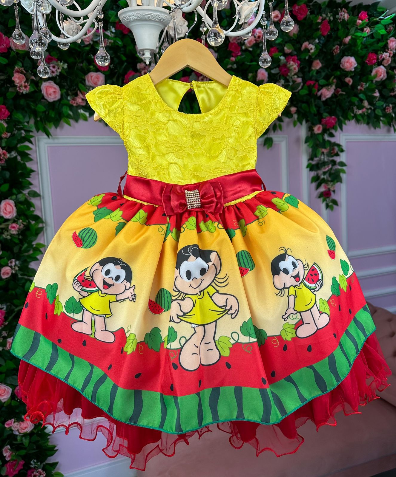 Vestido Infantil Temático Luxo Moana