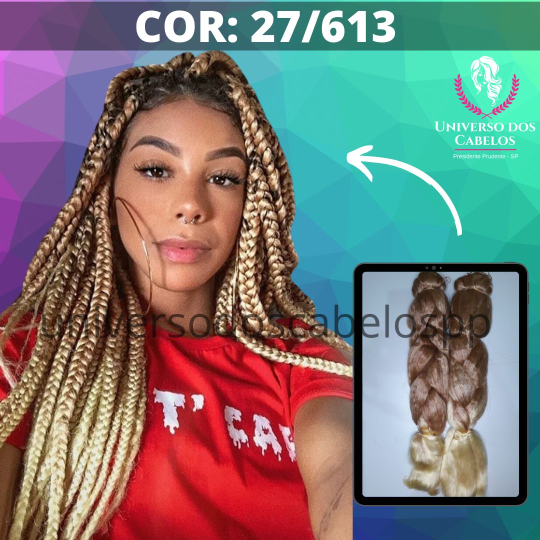 Cabelo Jumbo 400g Box Braids Jumbao Original Super X Trança, jumbo 