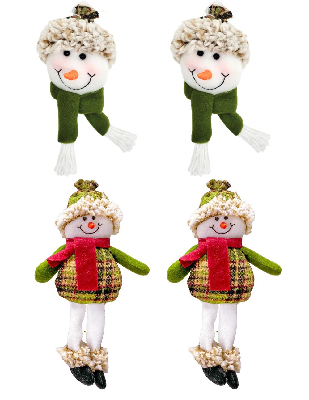 Jogo Papai Noel e Boneco de Neve Pelúcia Scoth Sentado Xadrez Verde e  Vermelho 36cm - Magizi - Mundial Casa e Presentes