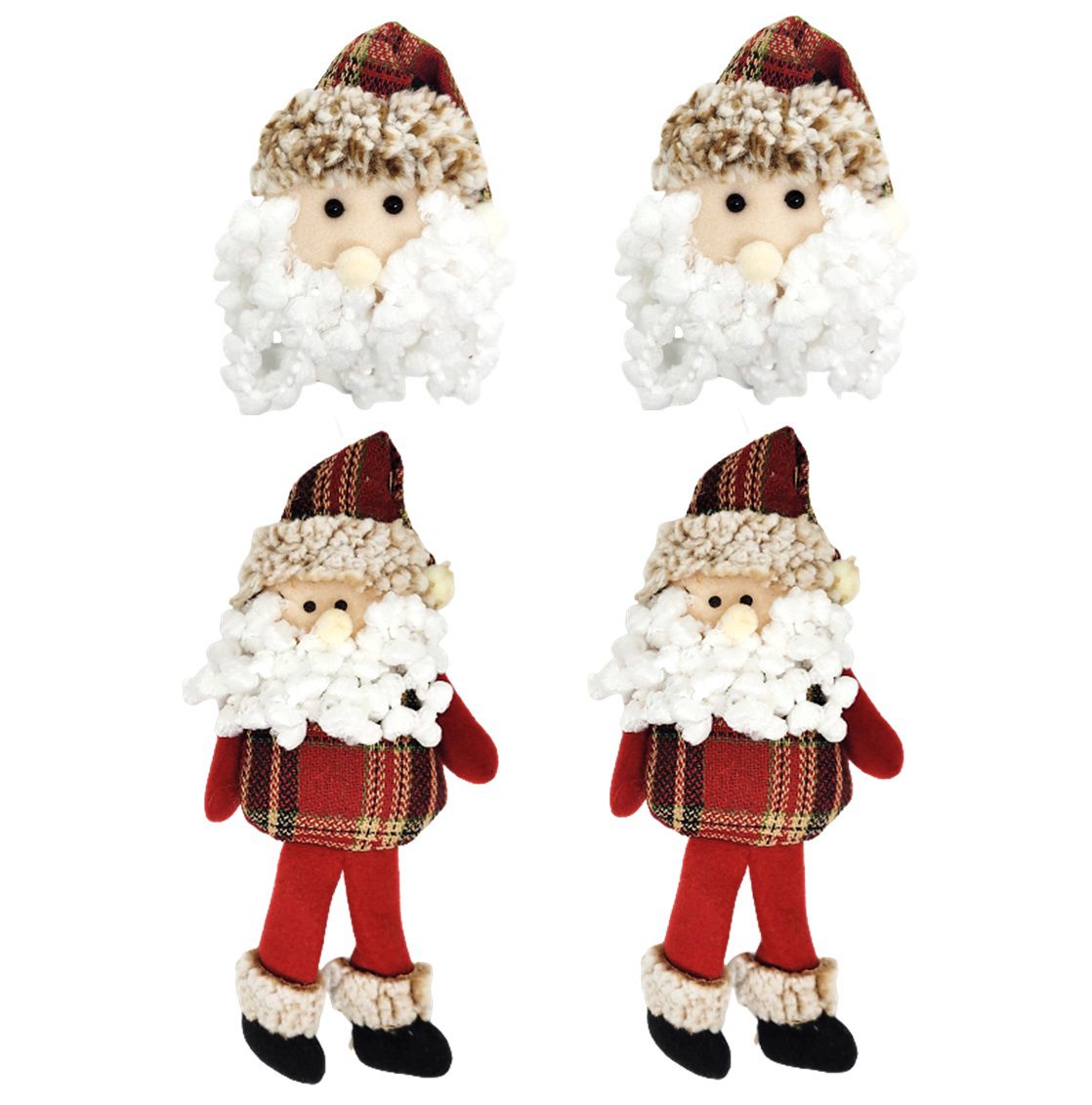 Jogo Papai Noel e Boneco de Neve Sentado Rosê Luxo Gorrinho e Cachecol  Crochê 32cm - Magizi - Mundial Casa e Presentes