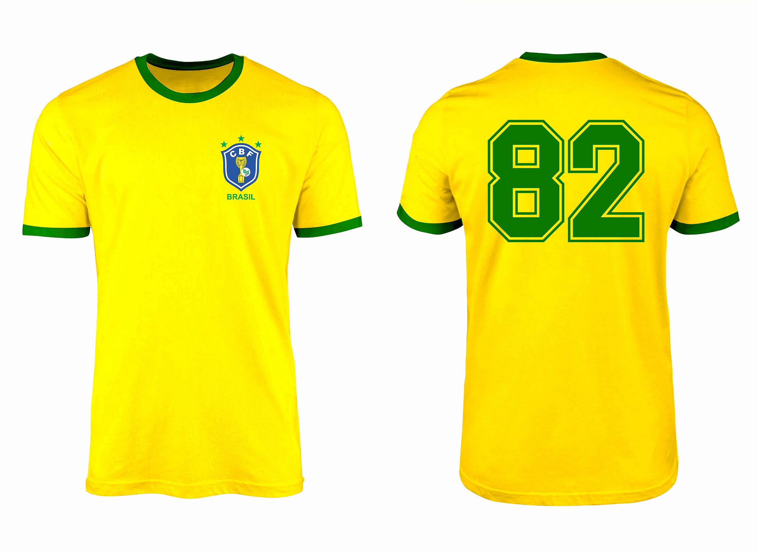 Camisa Retrô Brasil Copa Espanha 1982 - RetroEsporte - Paixão pelo