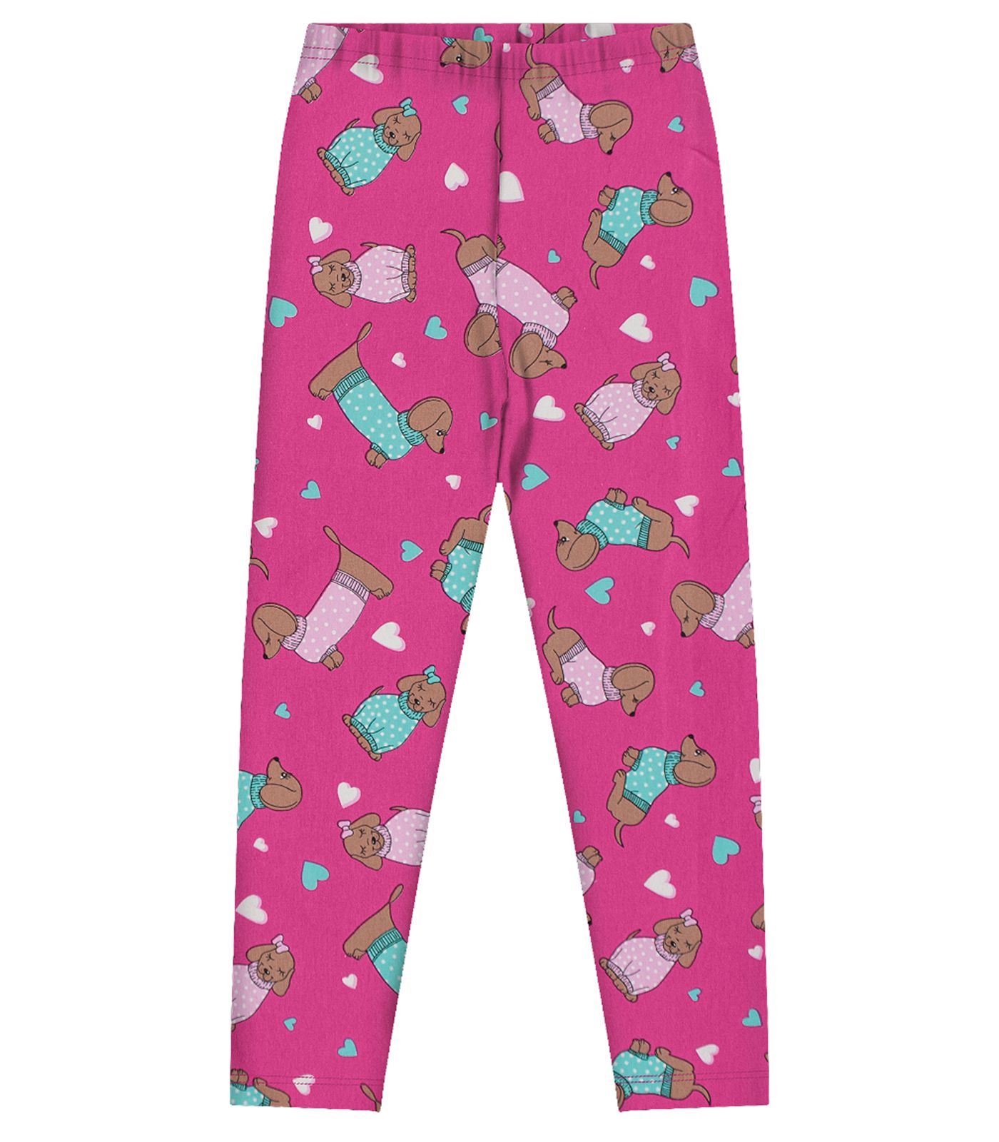 Conjunto Infantil Barbie Roupa Legging Menina Rosa Inverno