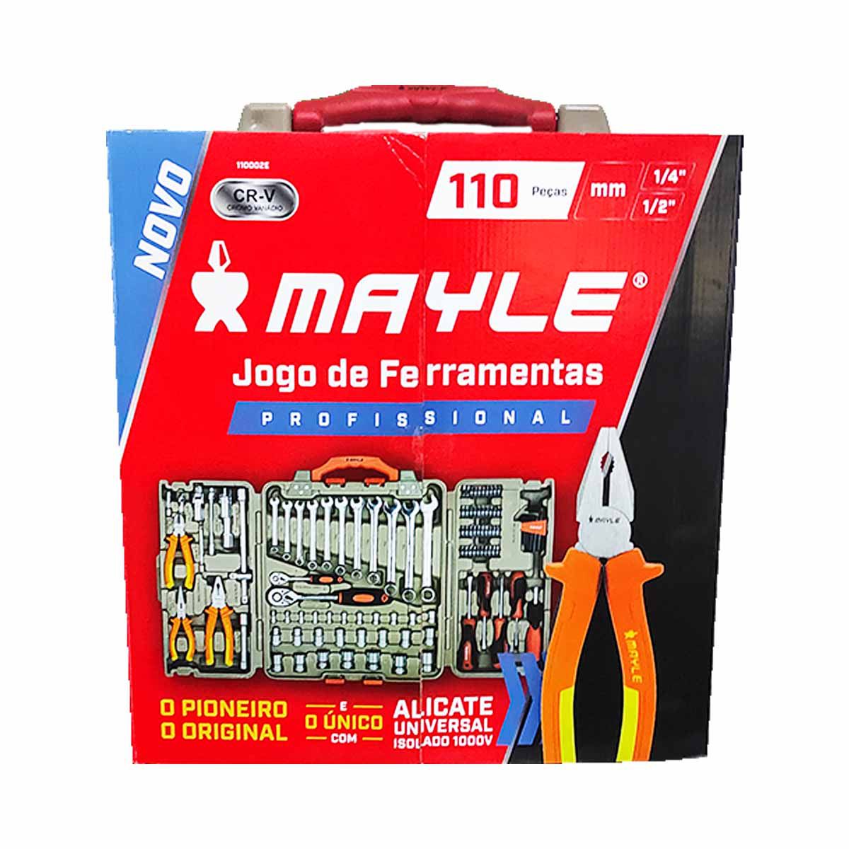 Jogo de Ferramentas Mayle 110 Peças Profissional Aço Cr-V | Atlas ...