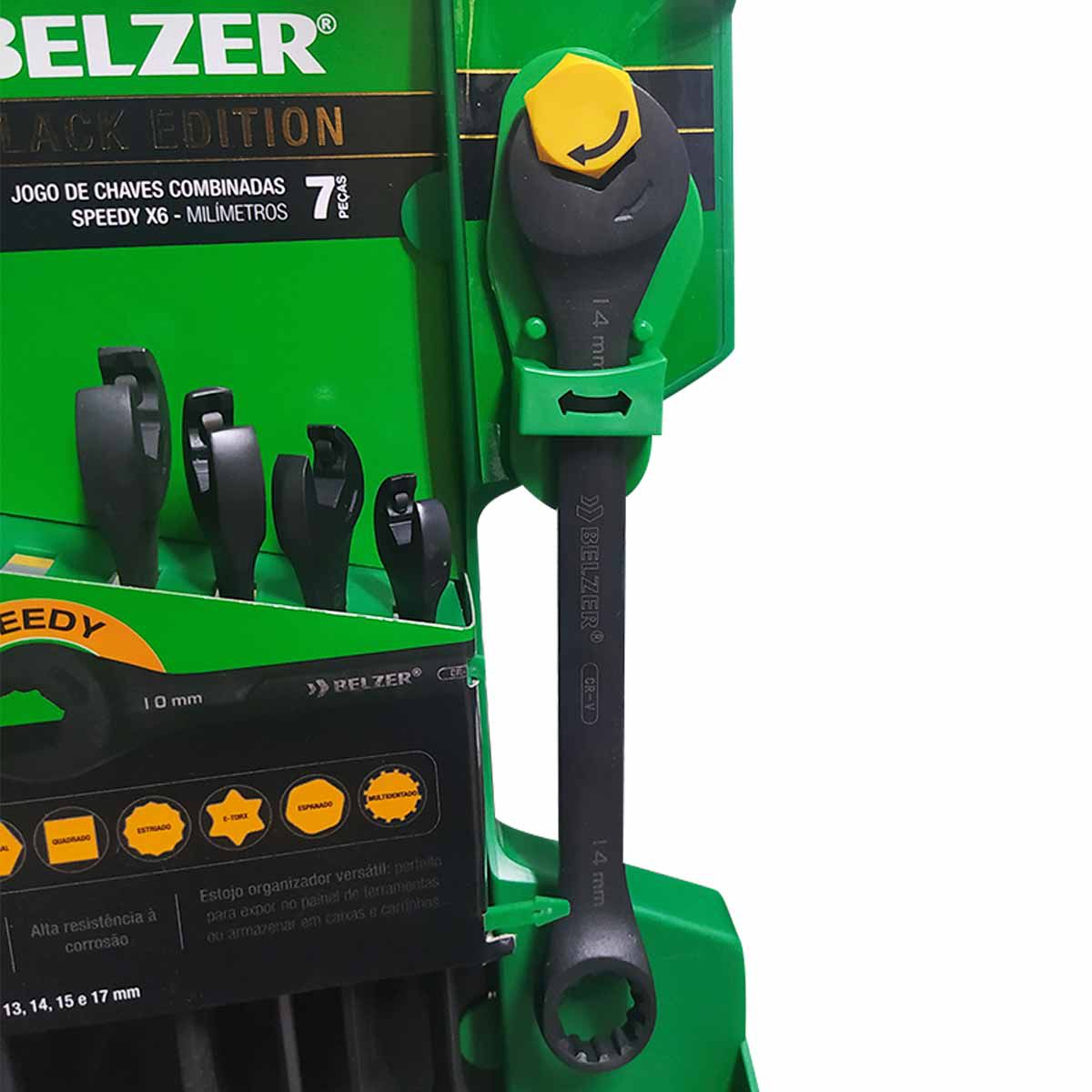 Jogo de Chave Combinada Speedy X6 08 a 17mm BELZER 07 Peças