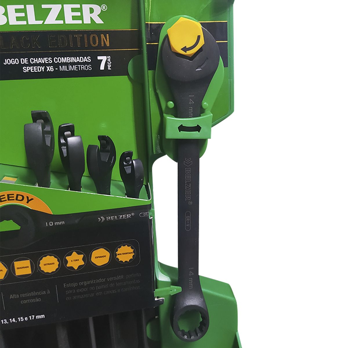 Jogo de Chave Combinada Speedy X6 08 a 17mm BELZER 07 Peças