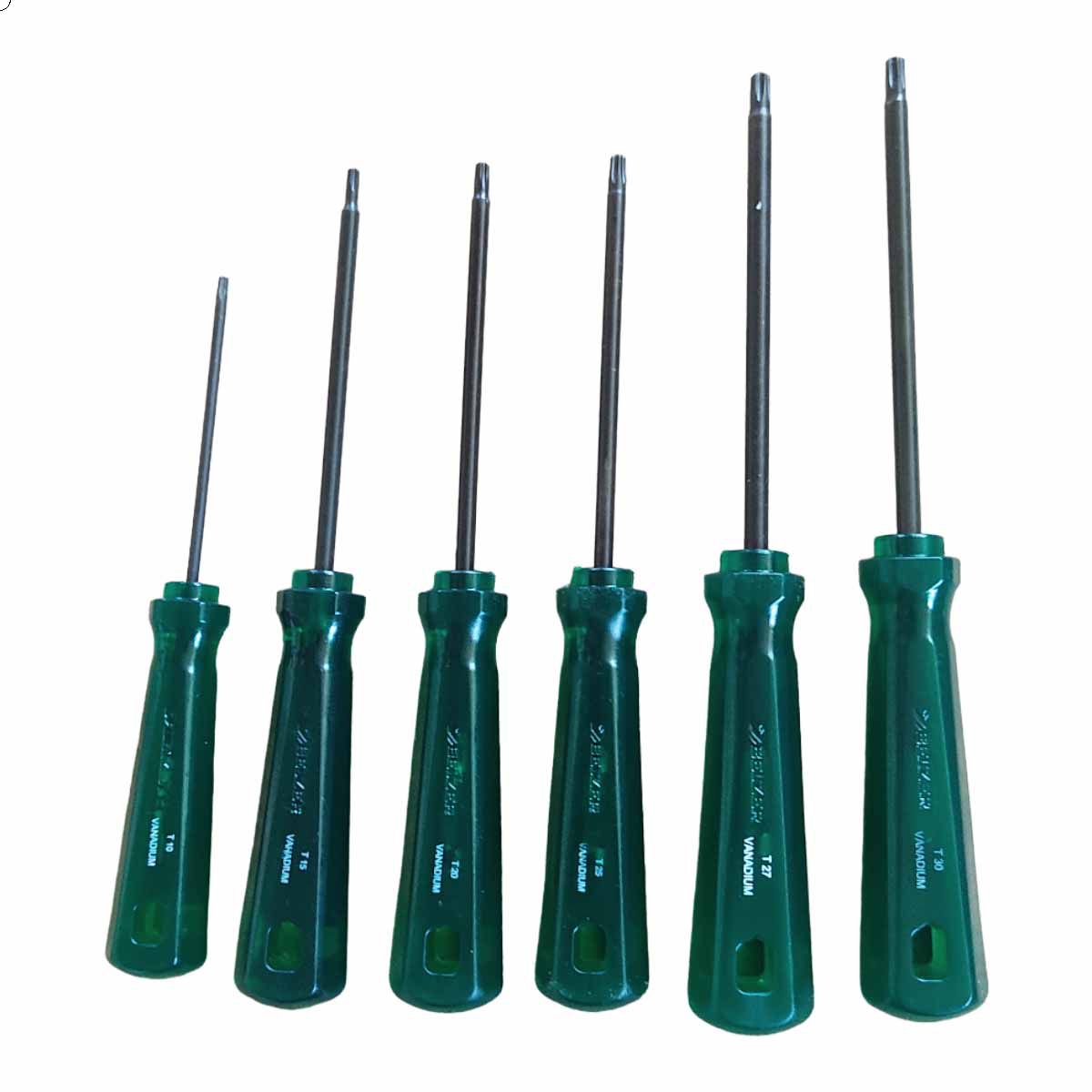 Jogo de Chave Torx Reta 6 Peças MaxTorx BELZER 231506BN