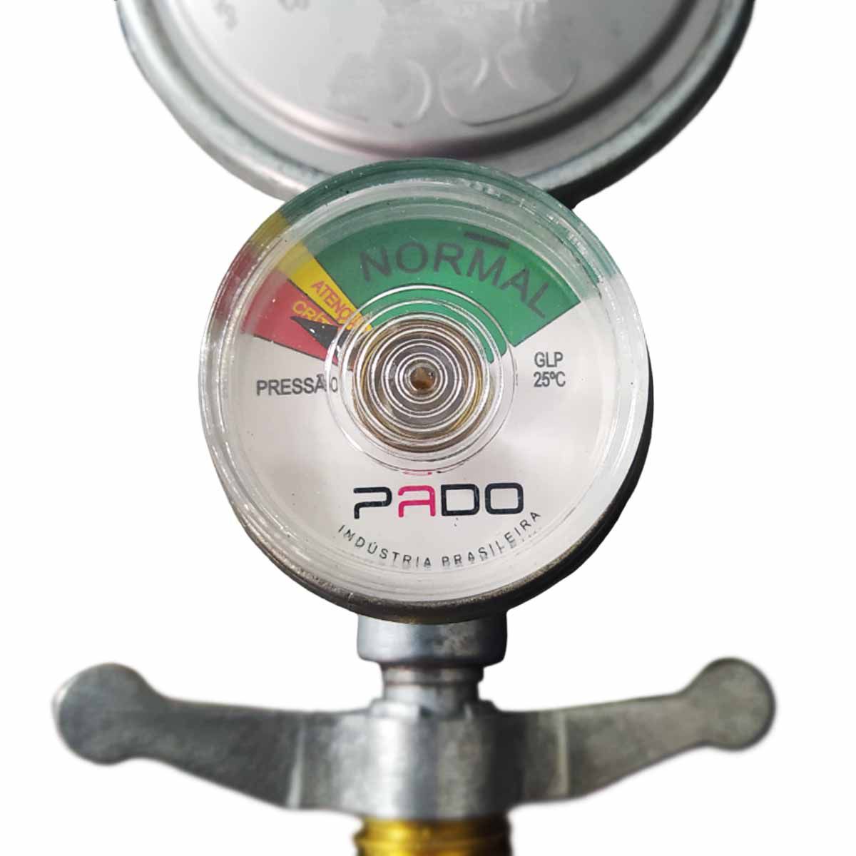 Registro Regulador de Gás Cozinha Manômetro 1Kg/h PADO - Parafusos e  Ferramentas Especiais