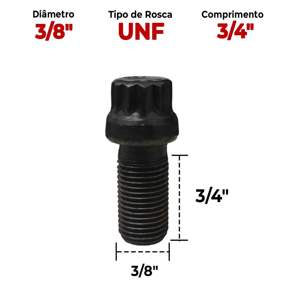 Parafuso Abraçadeira do Cardan Cruzeta 3/8 x 3/4 Ford VW Cam - Parafusos e  Ferramentas Especiais