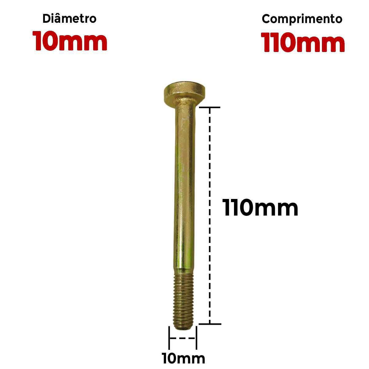 Parafuso de Fixação Motor ao Câmbio M10x110mm Fusca - Parafusos e ...