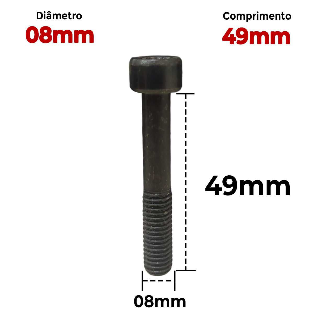 Parafuso do Semi-eixo Homocinética Aço 12.9 08x49mm - Parafusos e  Ferramentas Especiais