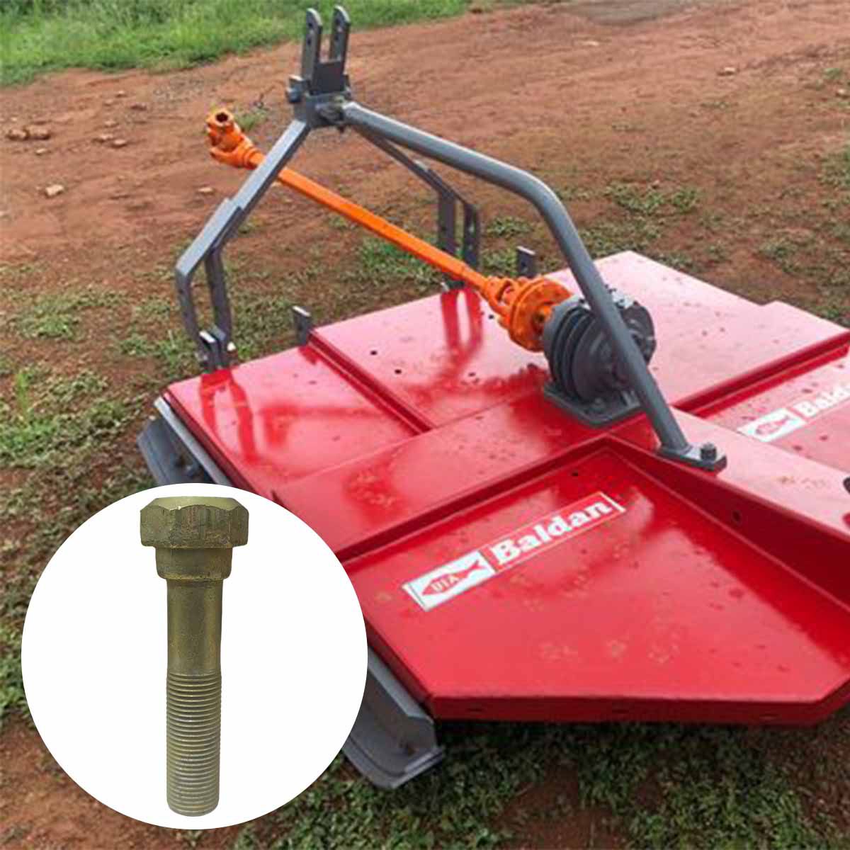 Parafuso Faca da Roçadeira 5/8 x 75mm Baldan - Parafusos e Ferramentas  Especiais