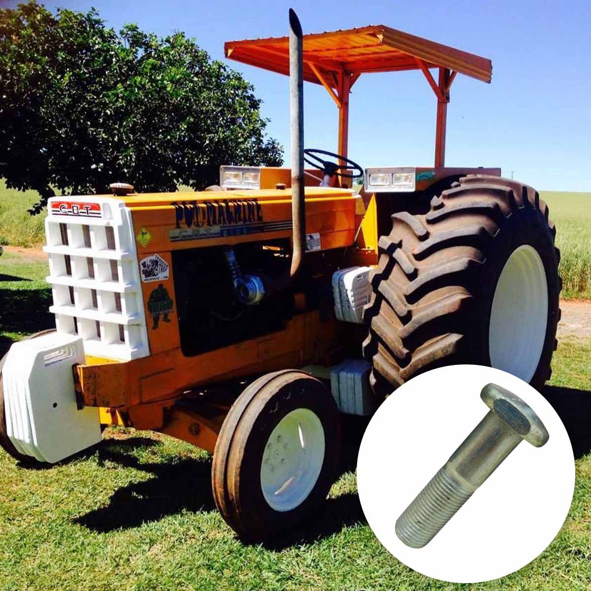 Parafuso Roda Traseira Trator Agricola CBT - Parafusos e Ferramentas  Especiais