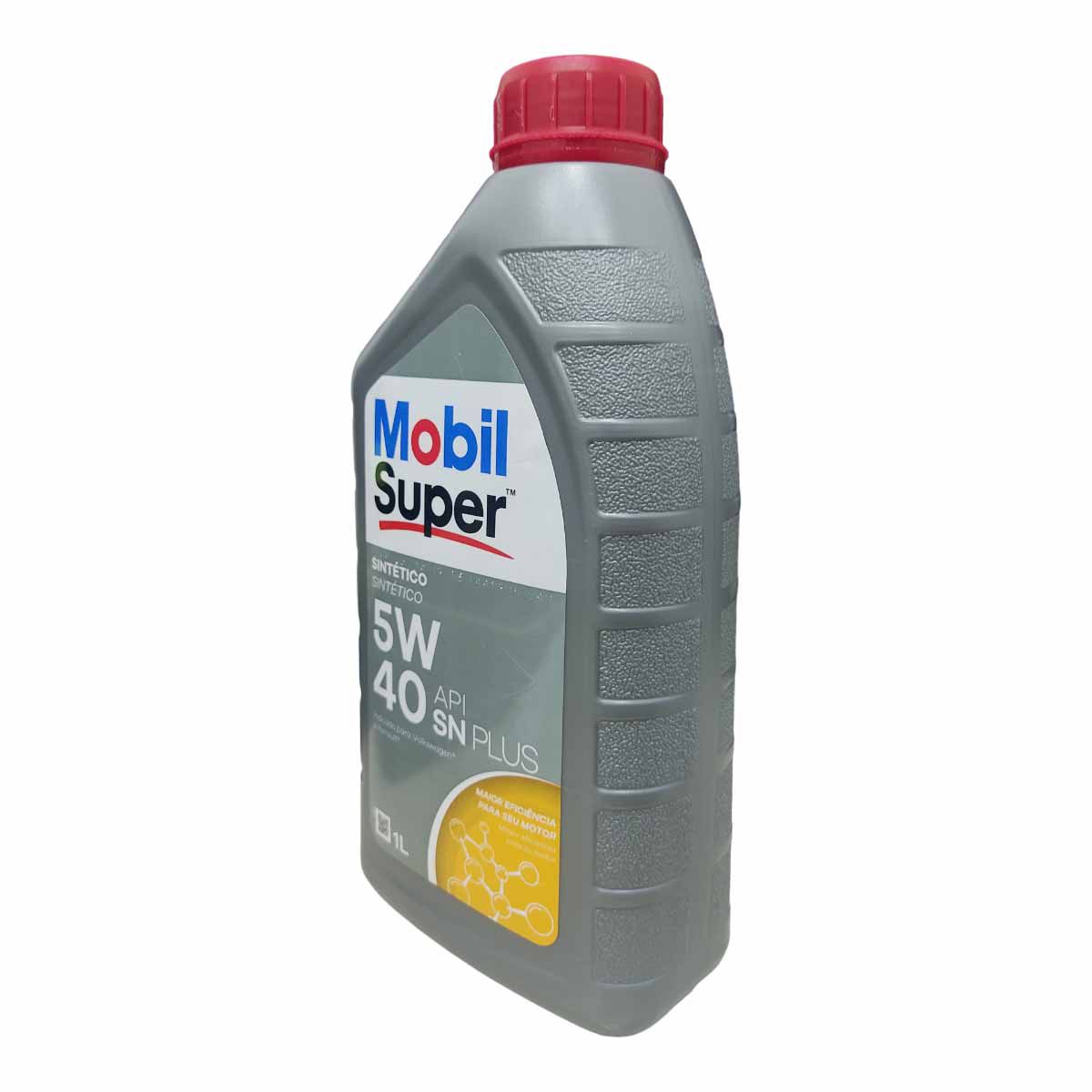 Óleo para motor 5W 40 API SN Plus Sintetico 1L MOBIL - Parafusos e