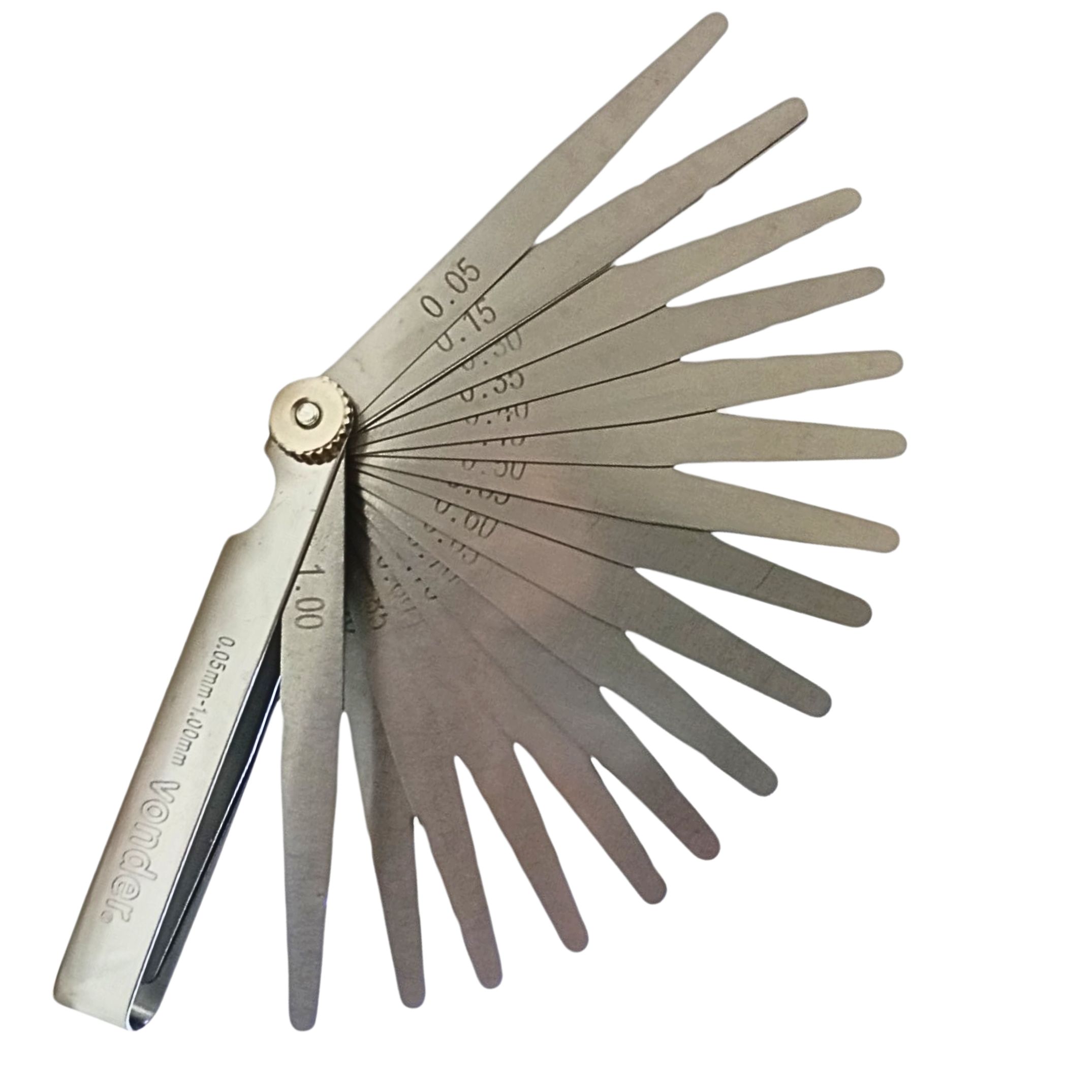 Calibre Calibrador de Folga 20 Lâminas 0,05 1,00mm VONDER - Parafusos e  Ferramentas Especiais