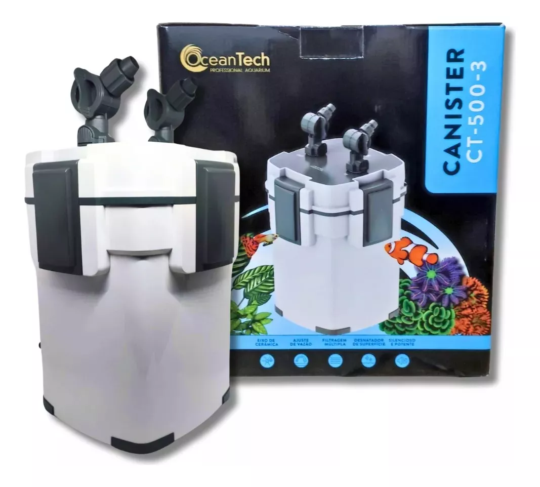 Canister Ct-500-3 Ocean Tech 500l/h Para | Franco Aquarismo