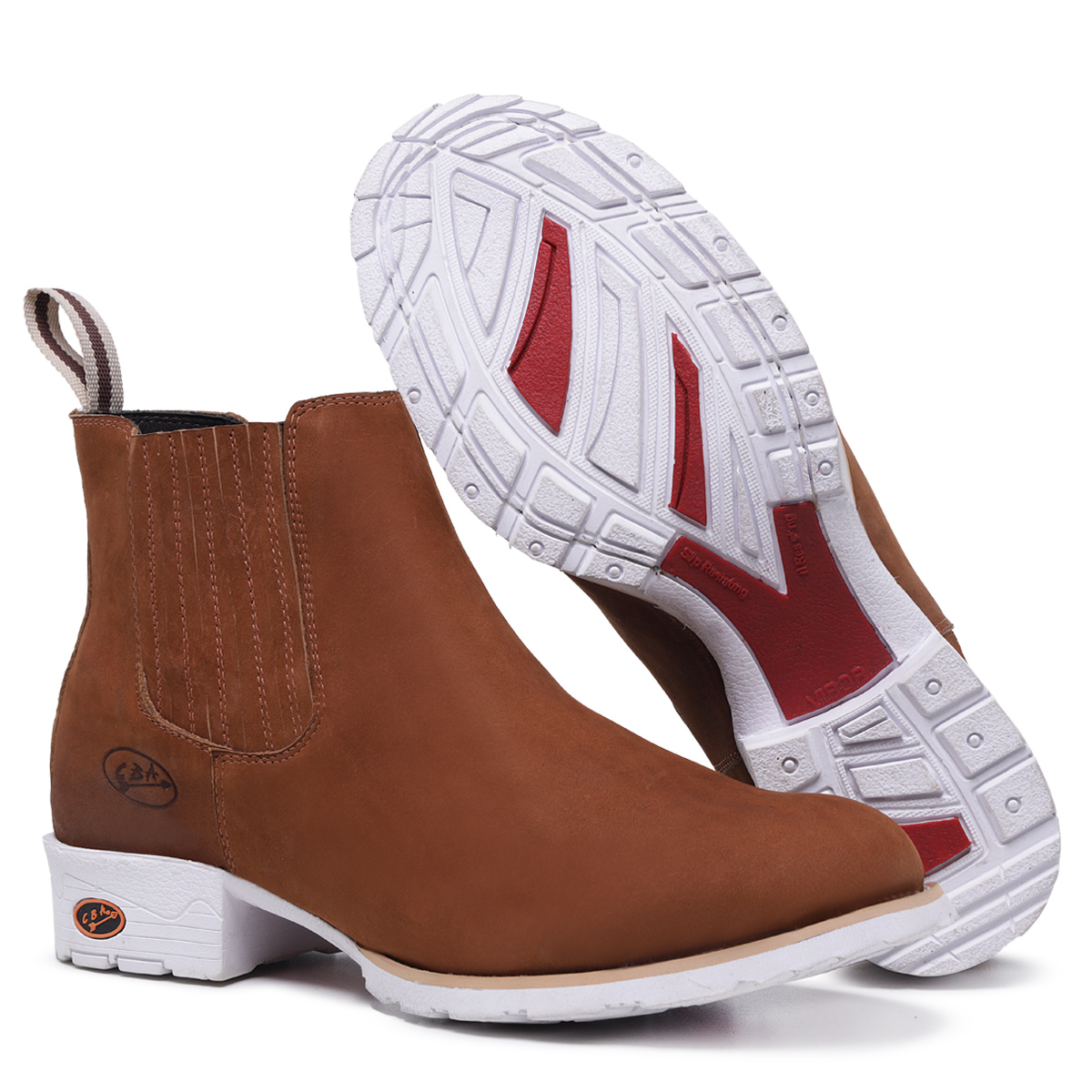 Botina masculina best sale branca