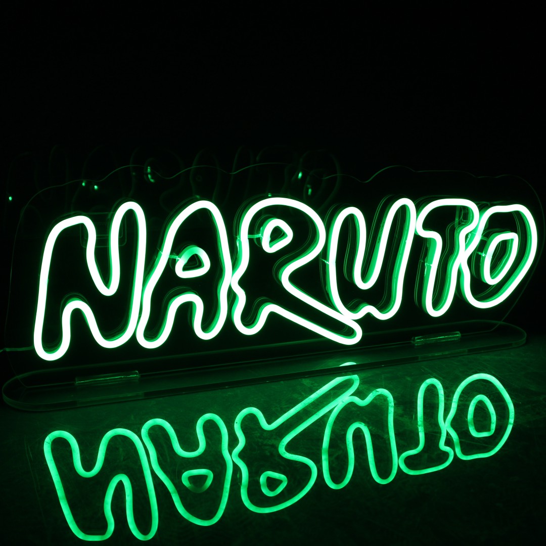 Painel Led Neon - Aldeia da Folha Naruto - Davys Creative