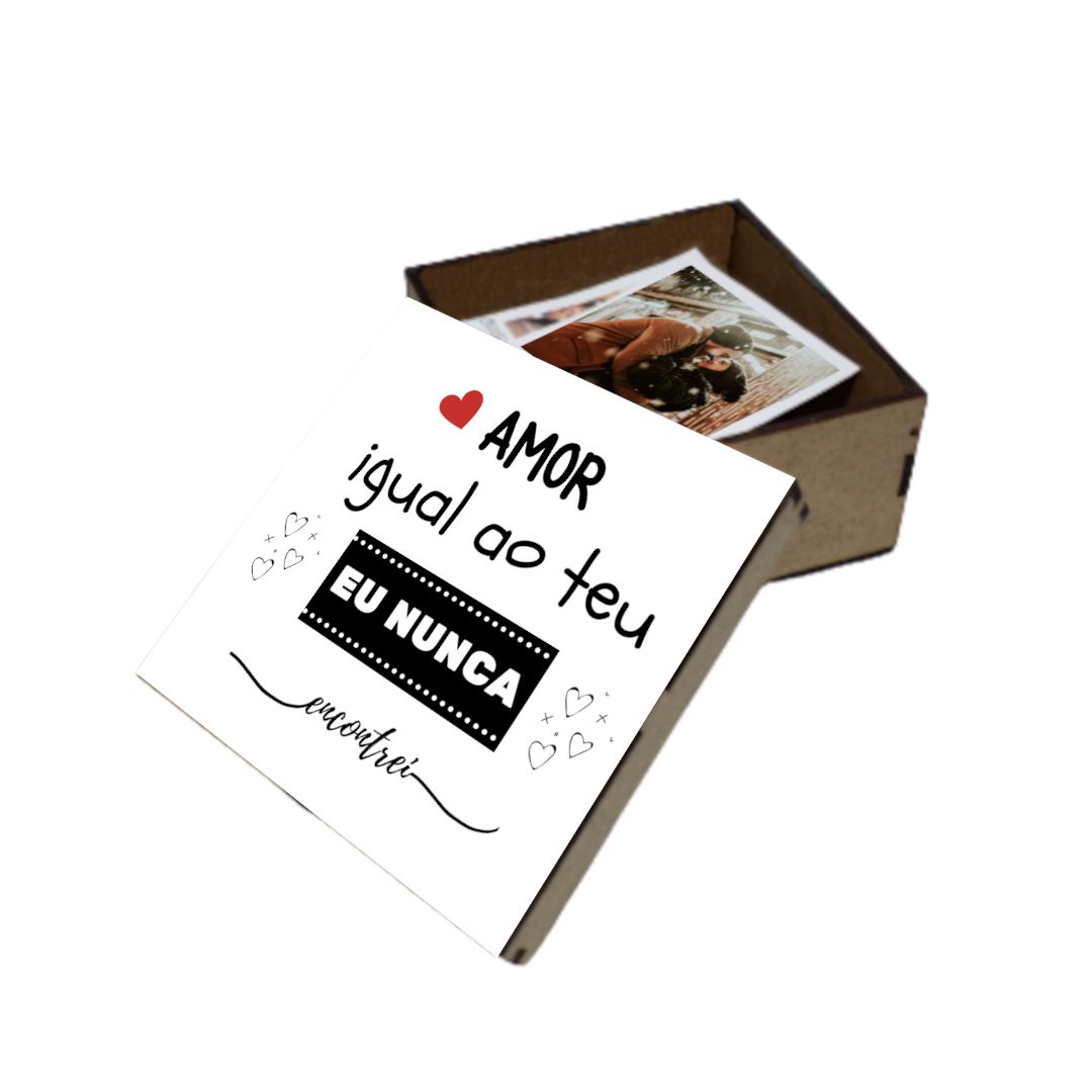 Caixa Personalizada Com Polaroids Oikos Print Impressões E Presentes Personalizados 6624