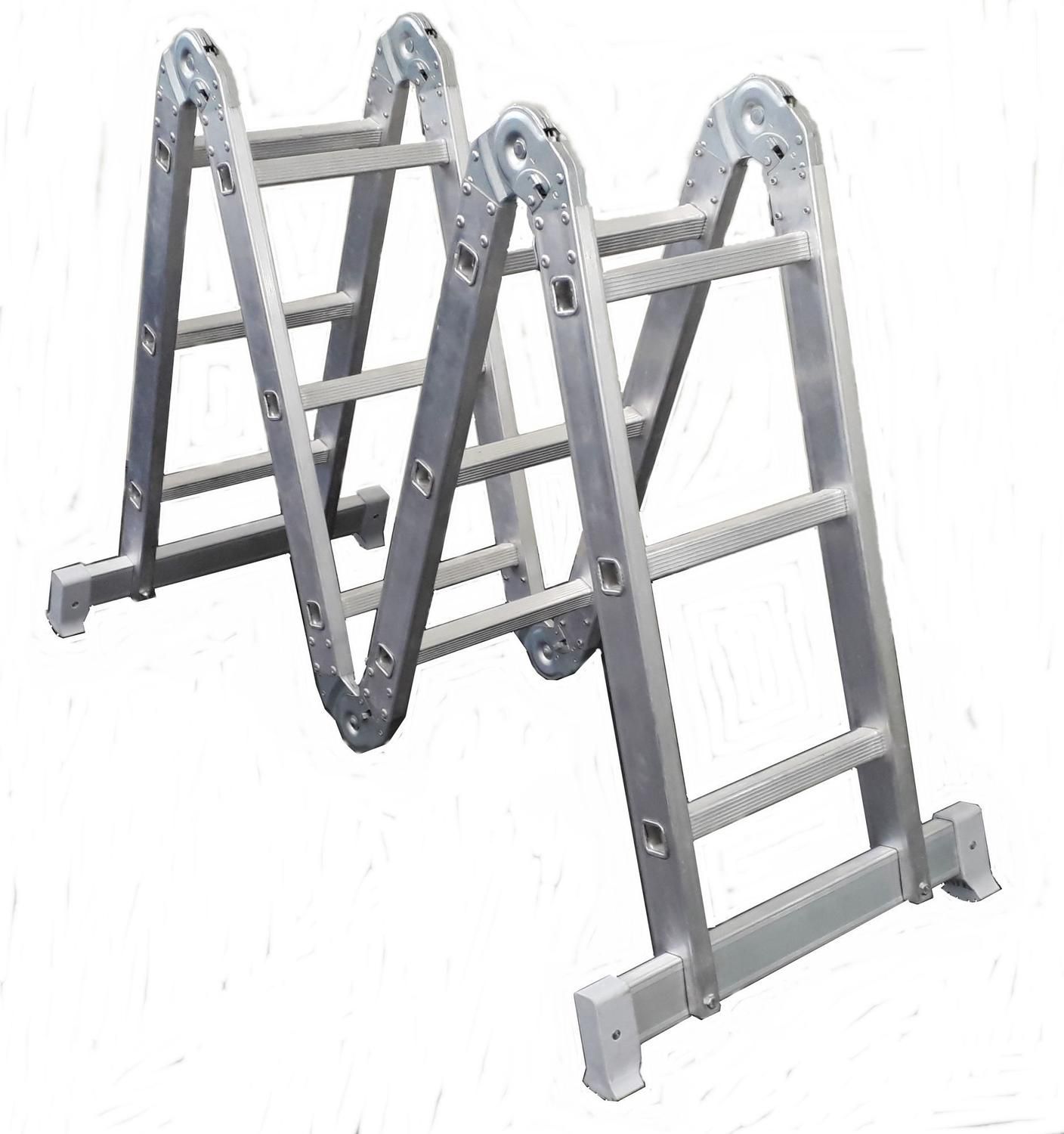 Escada Alumínio Articulada 4x4 Com 13 Posições 16 Degraus - Shop Tintas