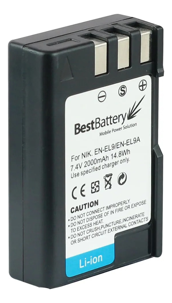 Batterie De Remplacement Pour Nikon EN-EL9 / EN-EL9A - Compatible D40, D40x, D60, D3000, D5000 - 1900mAh