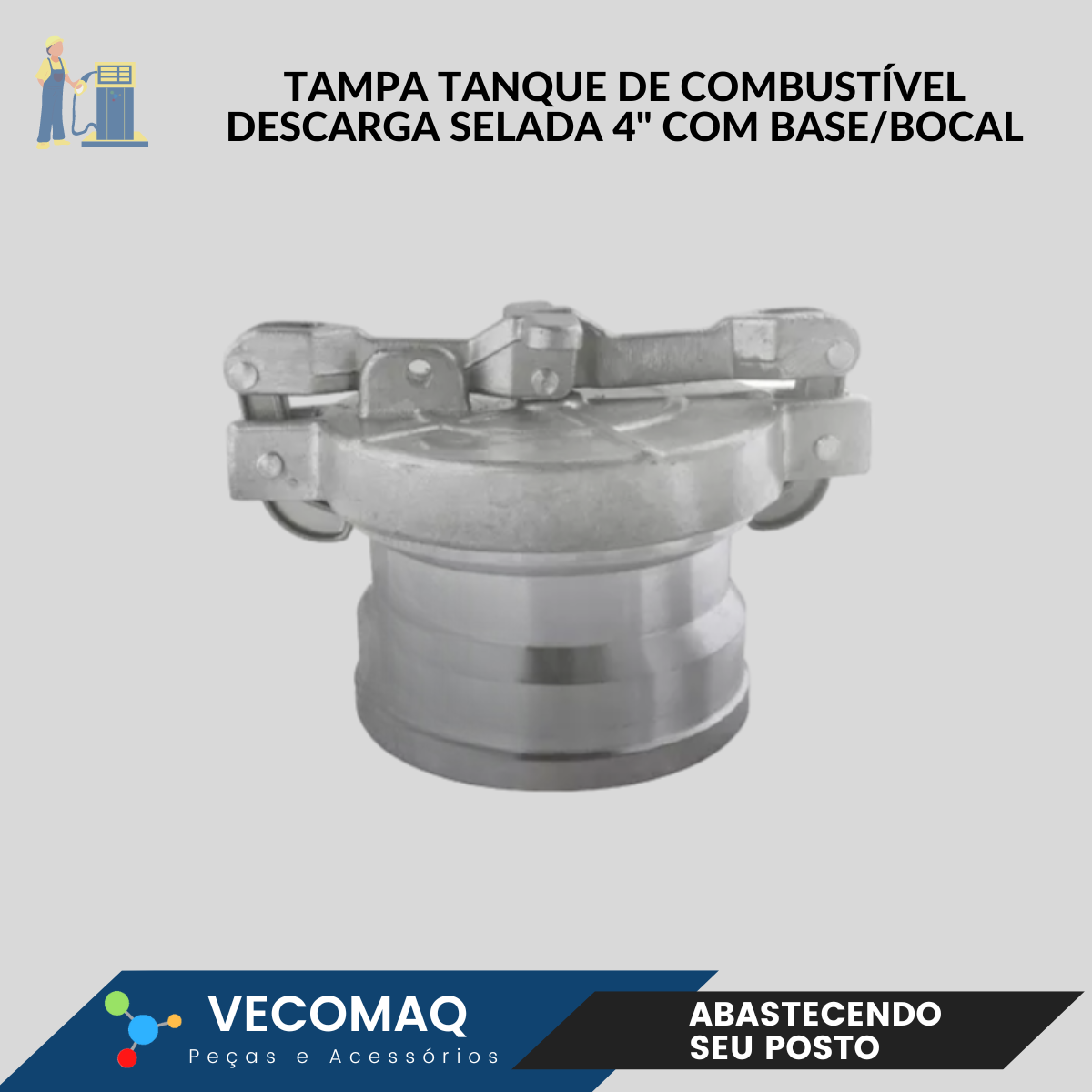 Conjunto Descarga Selada 4 Polegadas em Alumínio - Vecomaq ...