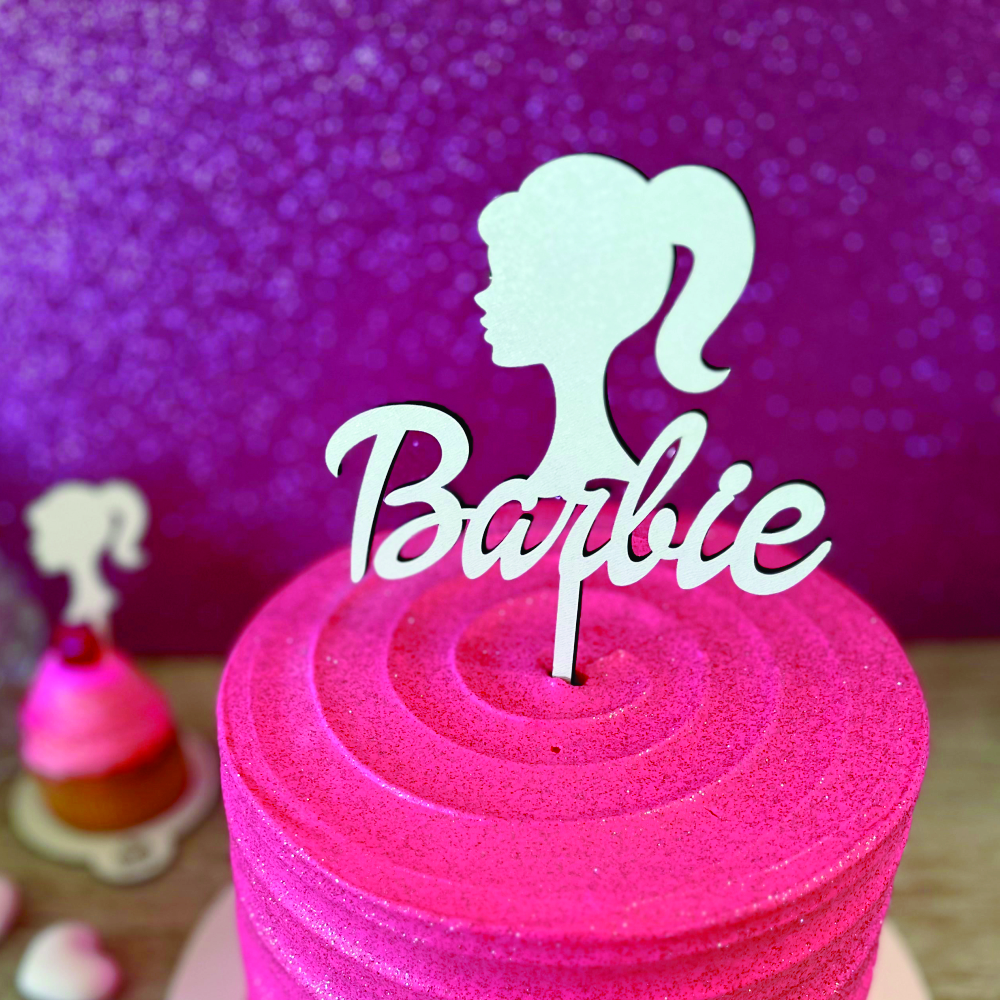 Topo de Bolo Barbie Nº2 - Pinheiro Laser