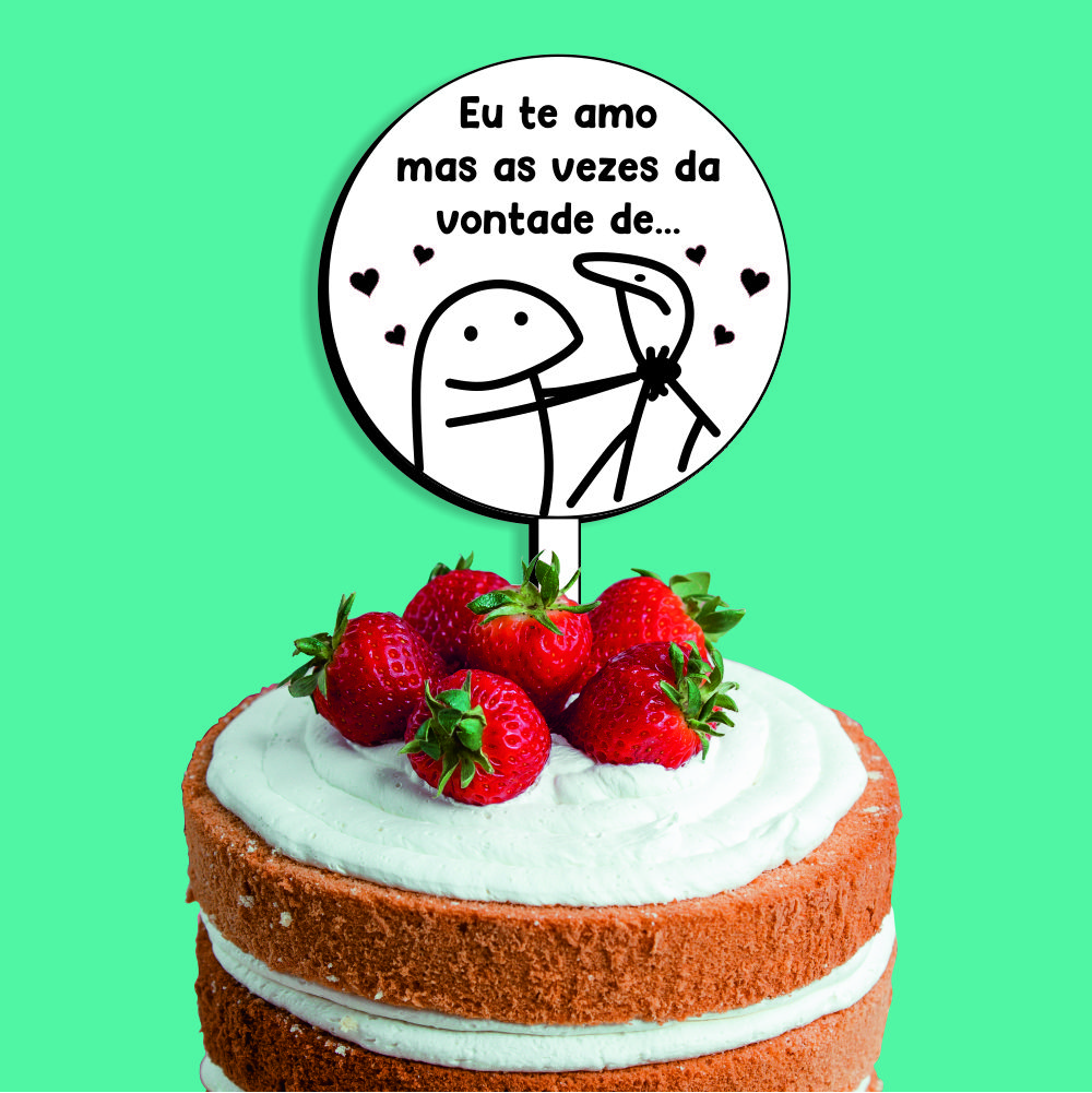 Forma De Flork Meme Apliques Bento Cake