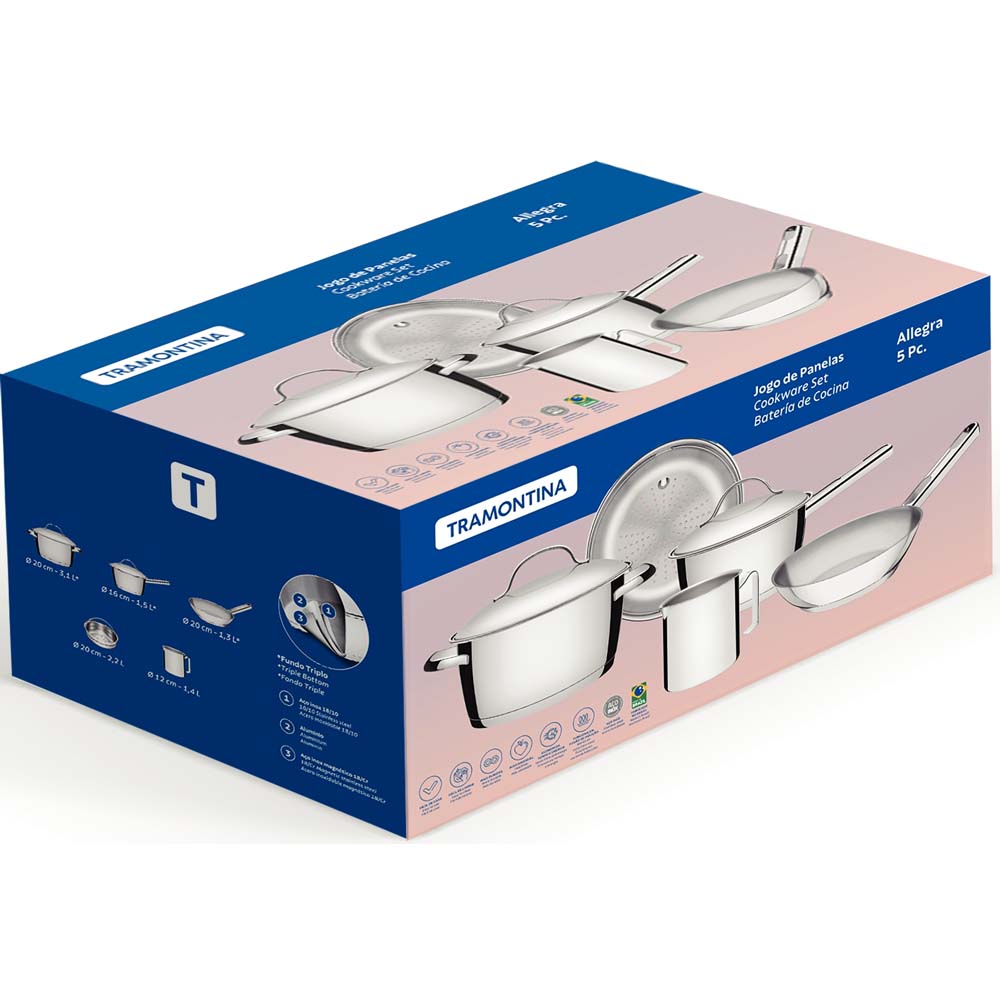 Batterie de cuisine 4Pcs Tramontina Batterie de cuisine 4Pcs Tramontina