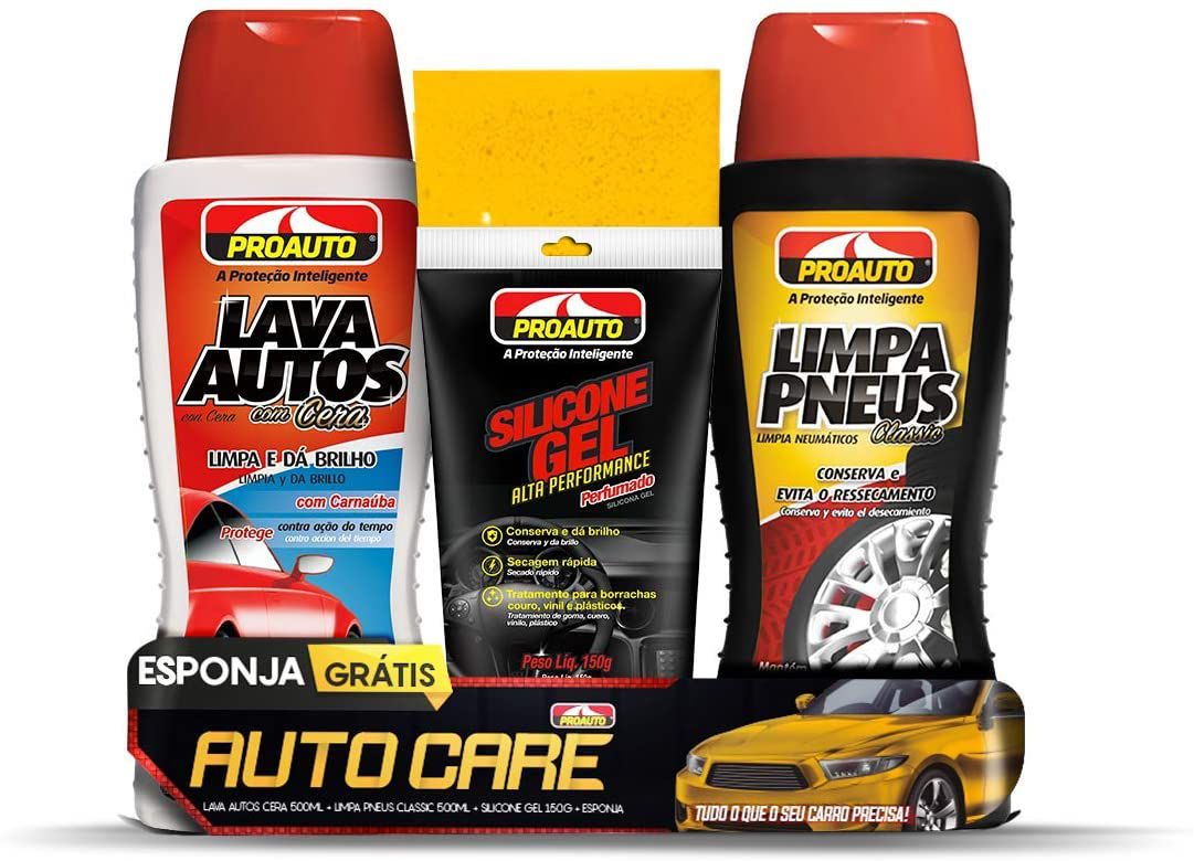 Kit Auto Care Proauto - Universo do Profissional-Tecidos,Couros